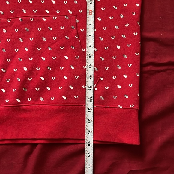 True Religion Sz XL Red Hoodie - Picture 11 of 11